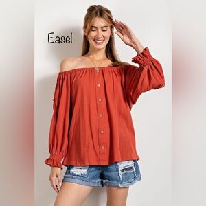 E17 REsToCKED! Final easel new nwt off the shoulder small medium large